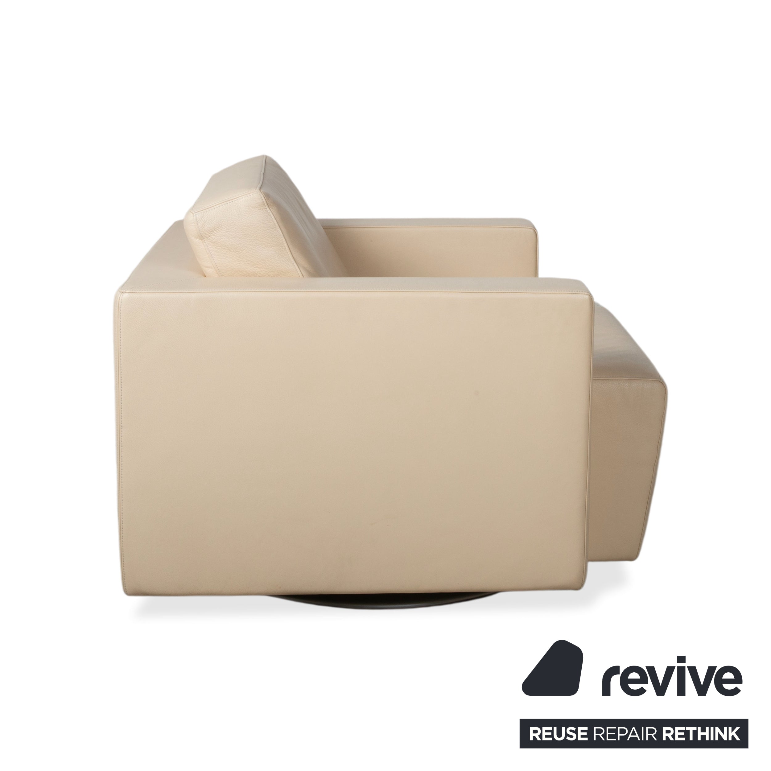 Walter Knoll Nelson Leather Armchair Cream Beige