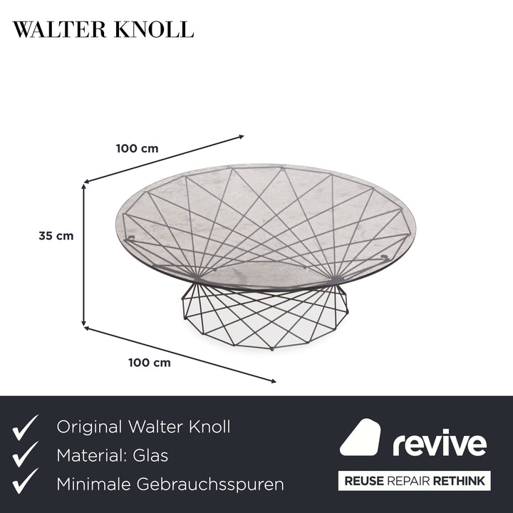 Table basse Walter Knoll Oota marron foncé