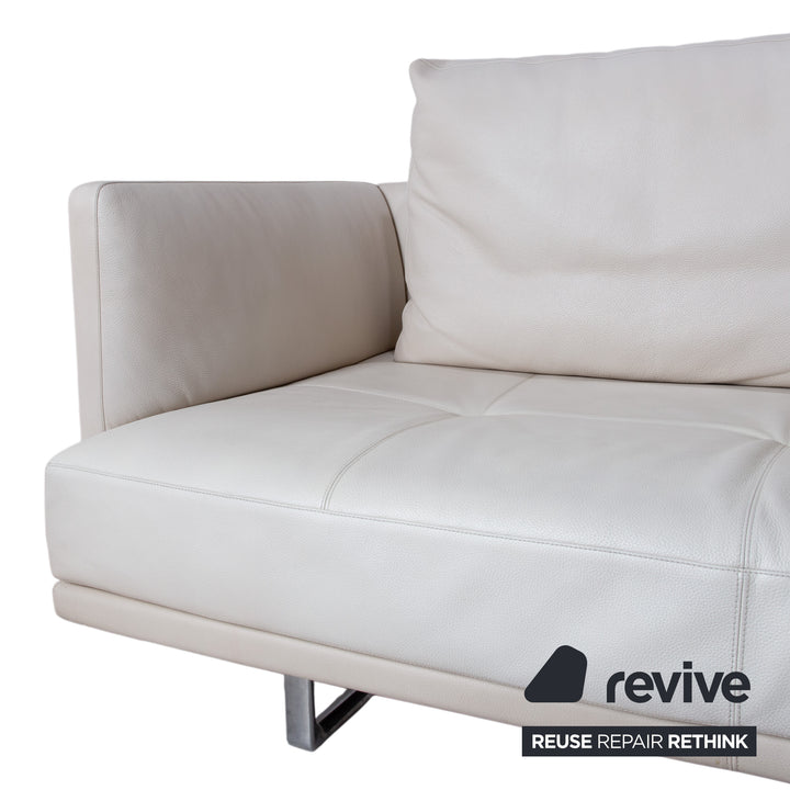 Walter Knoll Prime Time Leder Ecksofa Beige Sofa Couch