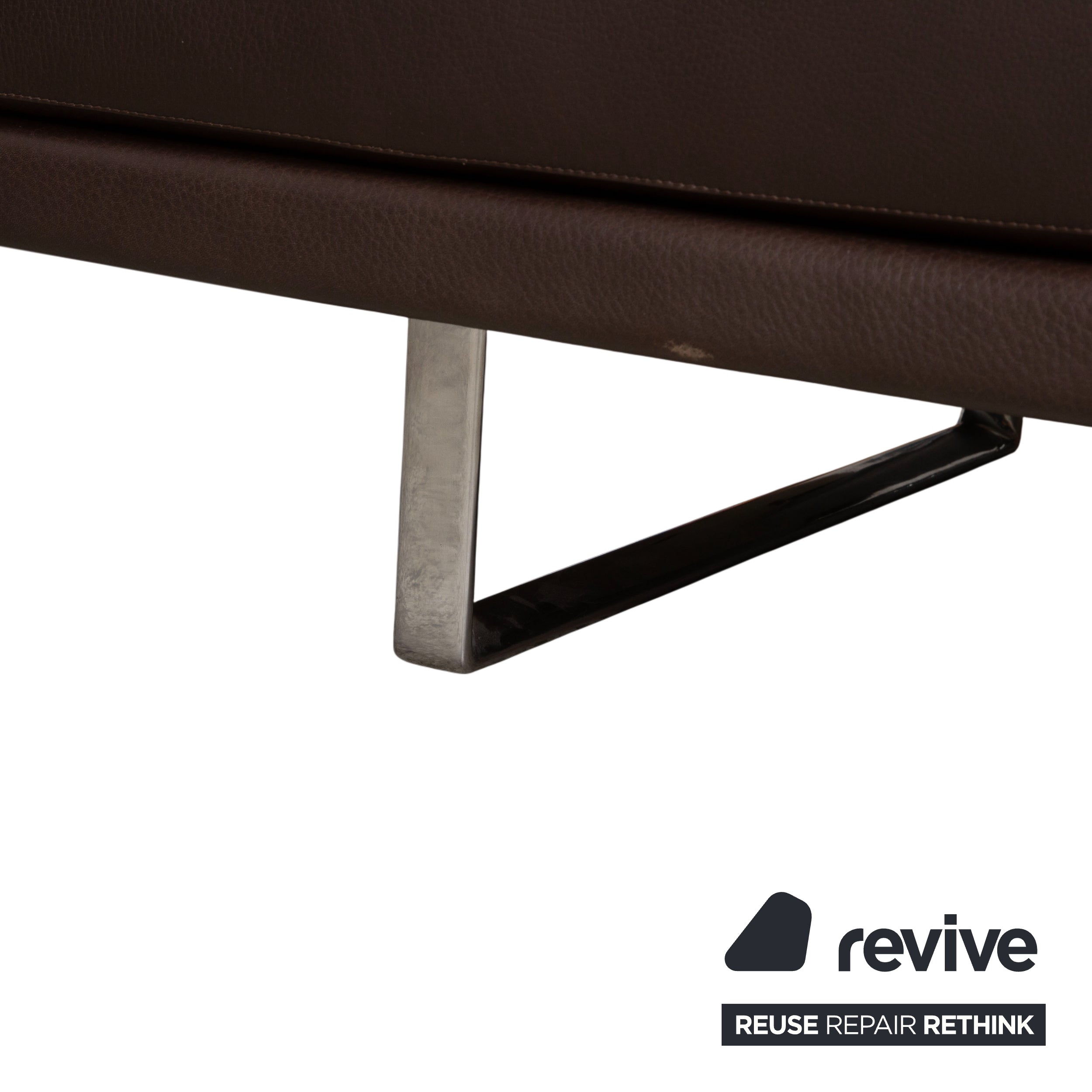 Walter Knoll Prime Time Leder Ecksofa Braun Recamiere Rechts Couch