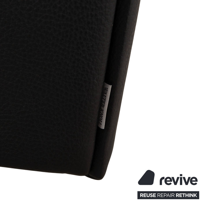 Walter Knoll Prime Time Leder Chrom Ecksofa Schwarz Sofa Couch