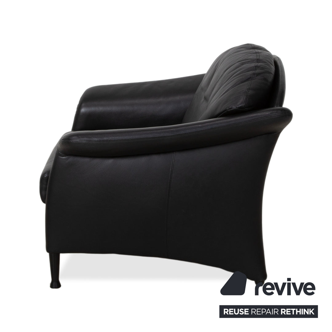 Walter Knoll Scarlett Leder Sessel Schwarz