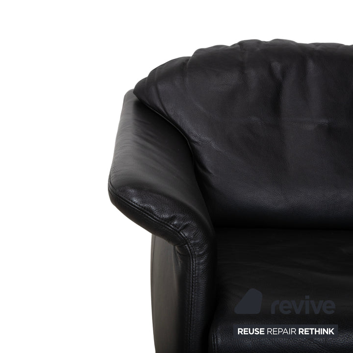 Walter Knoll Scarlett Leder Sessel Schwarz