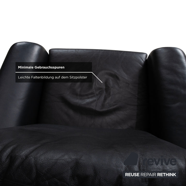 Walter Knoll Scarlett Leder Sessel Schwarz