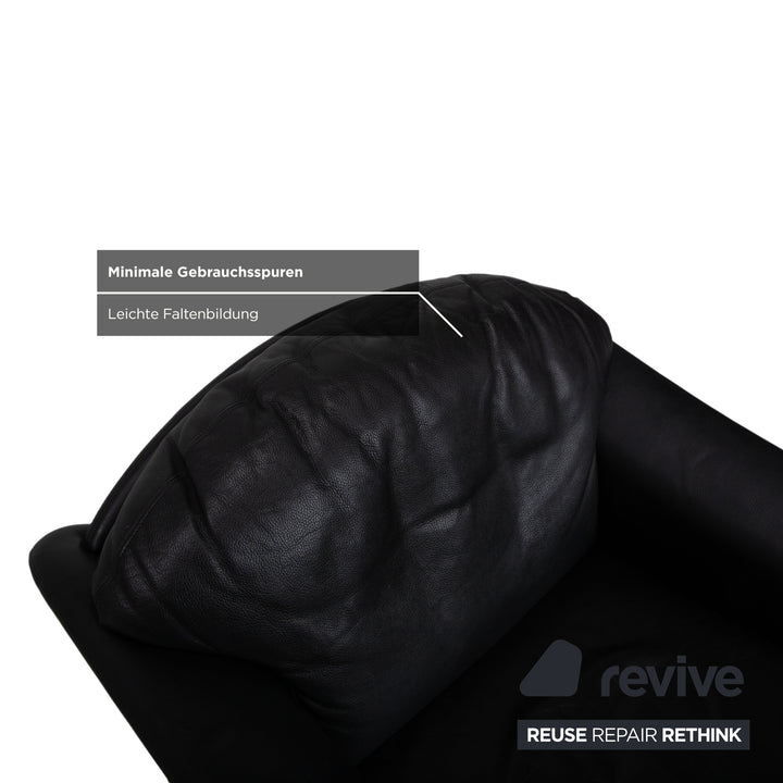 Walter Knoll Scarlett Leder Sessel Schwarz