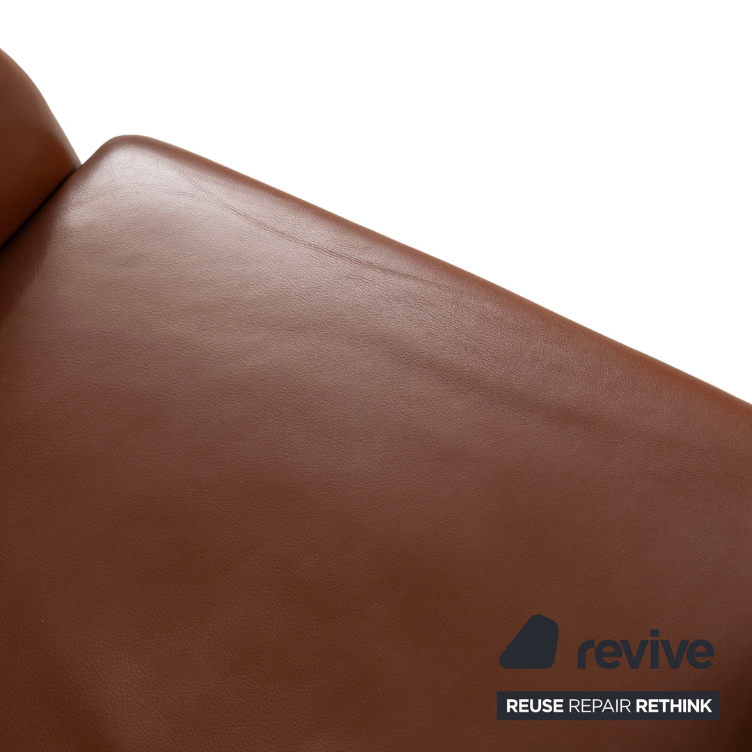 Walter Knoll Sessel Leder Rot-Braun Cognac Terracotta