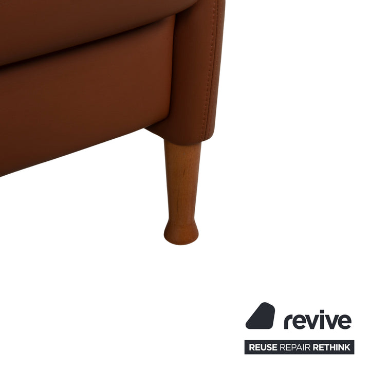 Walter Knoll Sessel Leder Rot-Braun Cognac Terracotta