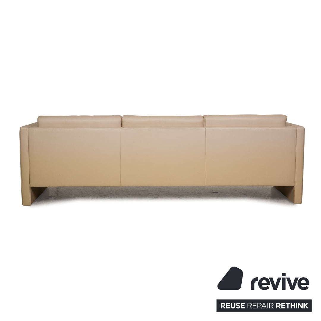 Walter Knoll Studio 191 leather sofa set cream three-seater two-seater couch