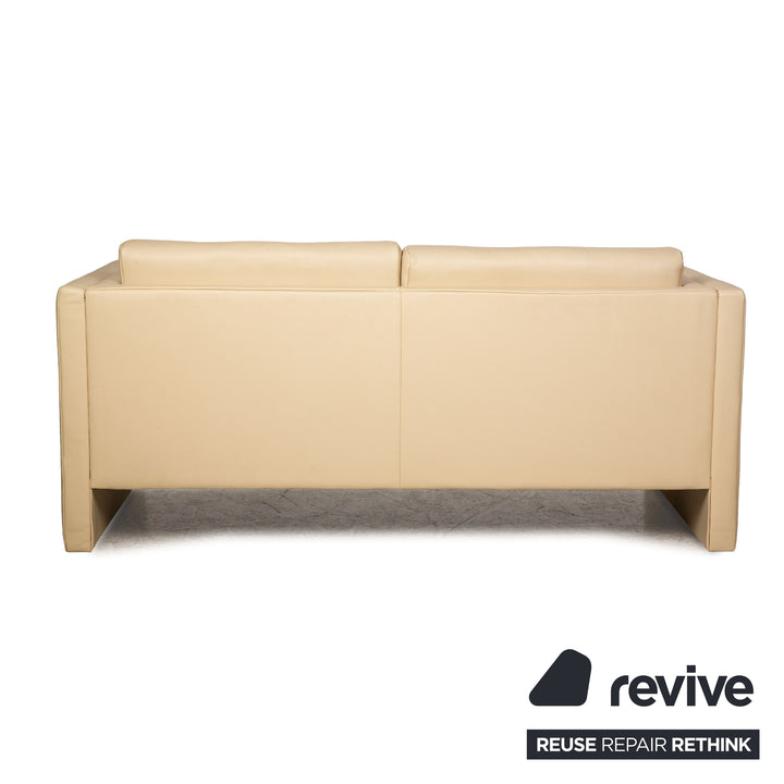 Walter Knoll Studio 191 leather sofa set cream three-seater two-seater couch