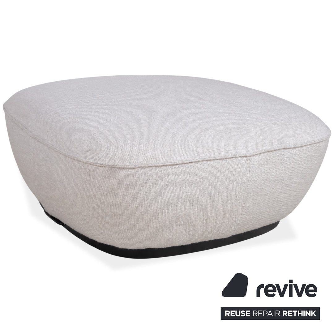Walter Knoll Tama Garnitur Stoff Ecksofa Hocker Creme Beige Sofa Couch