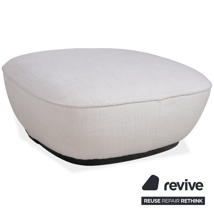 Walter Knoll Tama Garnitur Stoff Ecksofa Hocker Creme Beige Sofa Couch
