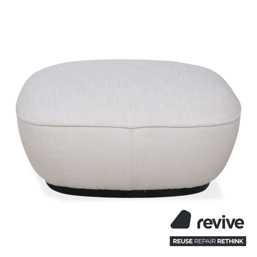 Walter Knoll Tama Garnitur Stoff Ecksofa Hocker Creme Beige Sofa Couch