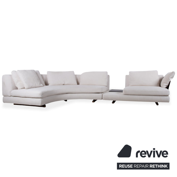 Walter Knoll Tama Fabric Corner Sofa Cream Beige Sofa Couch