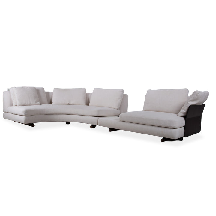 Walter Knoll Tama Fabric Corner Sofa Cream Beige Sofa Couch