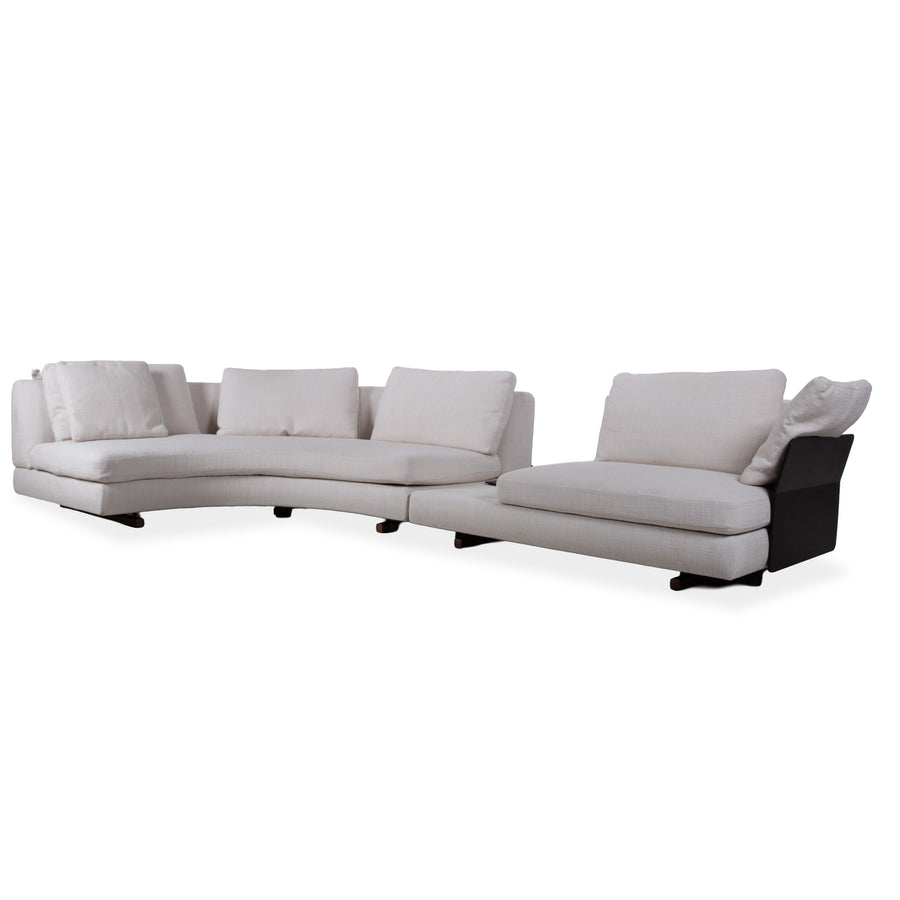 Walter Knoll Tama Fabric Corner Sofa Cream Beige Sofa Couch