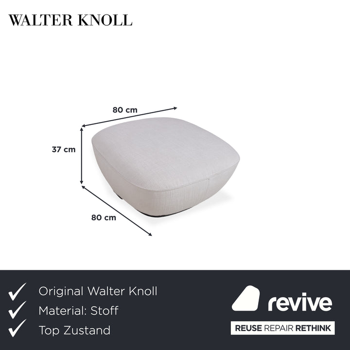 Walter Knoll Tama Stoff Hocker Creme