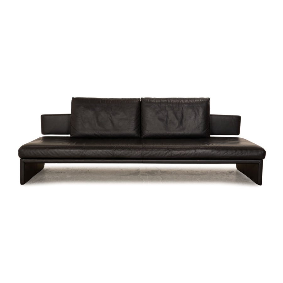 Walter Knoll Together leather three-seater anthracite sofa couch manual function