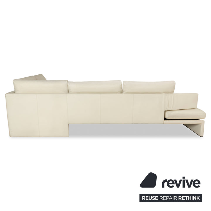Walter Knoll Together Leather Corner Sofa Cream Sofa Couch