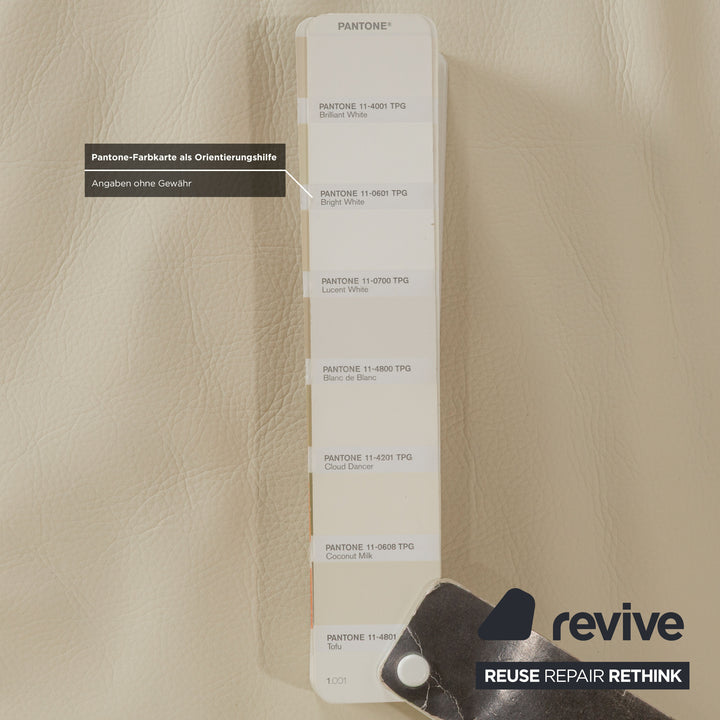 Walter Knoll Together Leather Corner Sofa Cream Sofa Couch