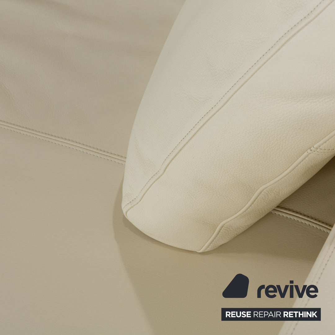 Walter Knoll Together Leather Corner Sofa Cream Sofa Couch