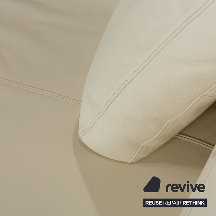 Walter Knoll Together Leather Corner Sofa Cream Sofa Couch