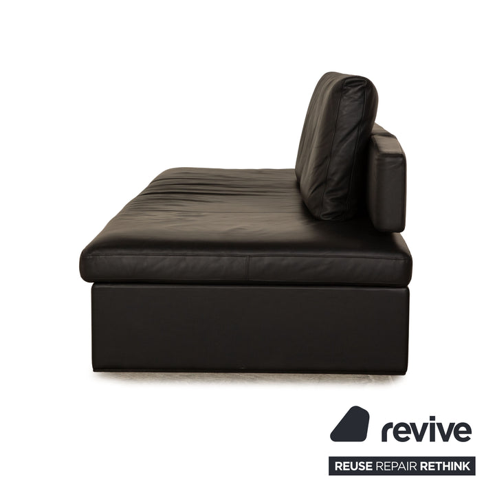 Walter Knoll Together Leder Sofa Garnitur Anthrazit Dreisitzer Hocker manuelle Funktion