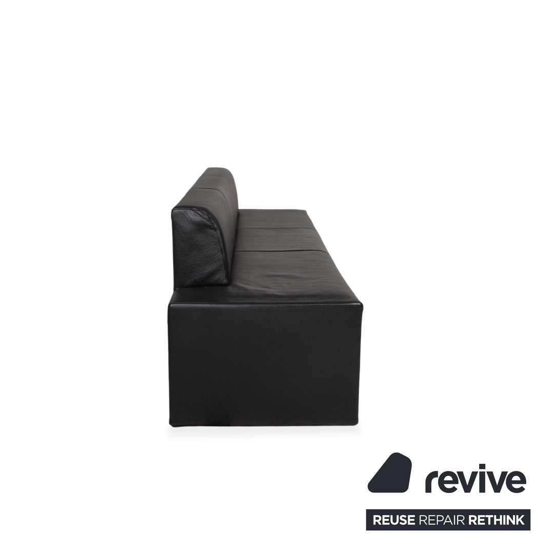 Walter Knoll Together Bench Leather Black