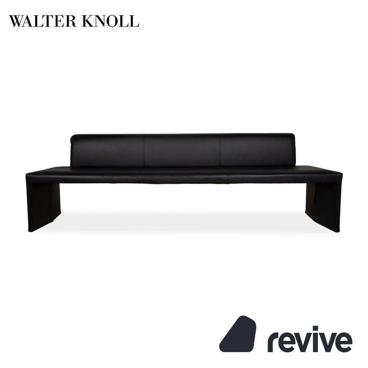 Walter Knoll Together Bench Leather Black