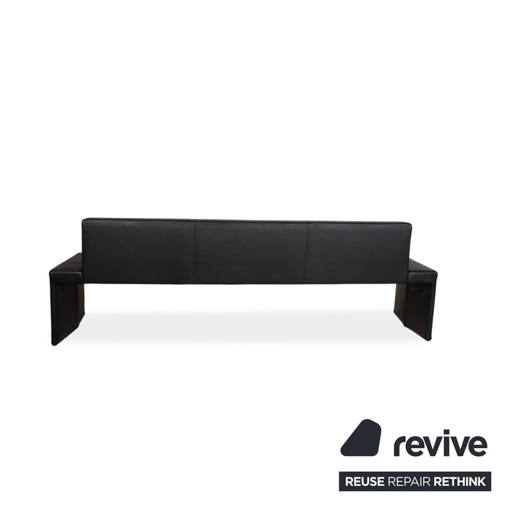 Walter Knoll Together Bench Leather Black