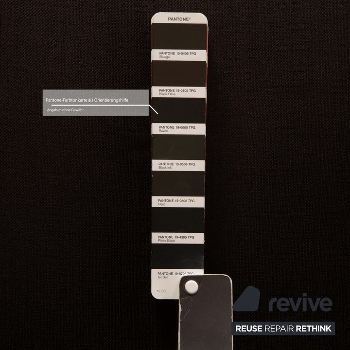 Walter Knoll Turtle Chair Fabric Armchair Brown Black