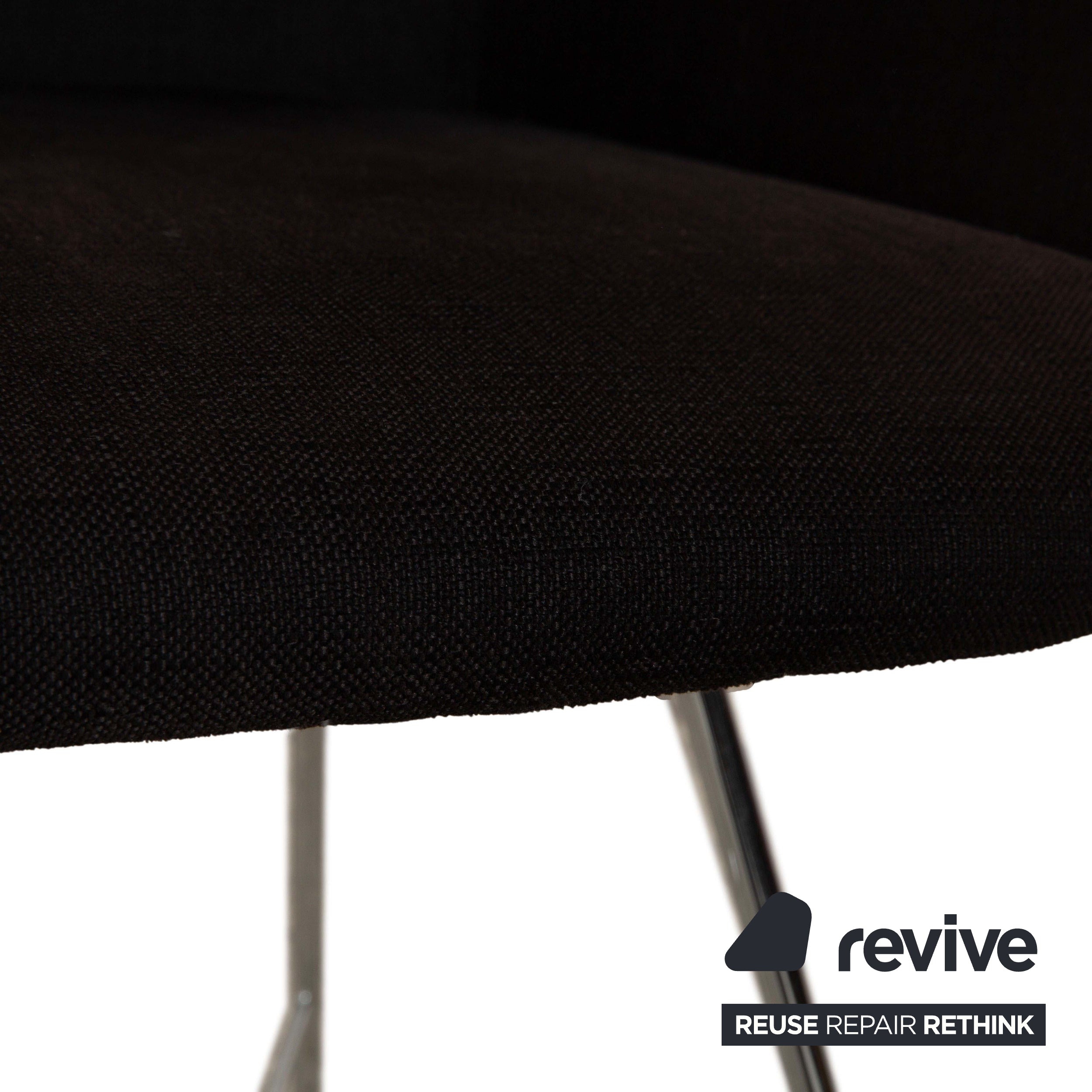 Walter Knoll Turtle Chair Fabric Armchair Brown Black