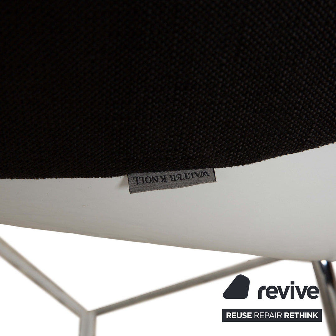 Fauteuil en tissu Walter Knoll Turtle Chair Marron Noir