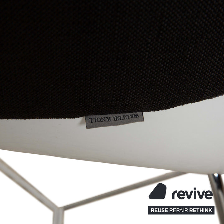 Fauteuil en tissu Walter Knoll Turtle Chair Marron Noir