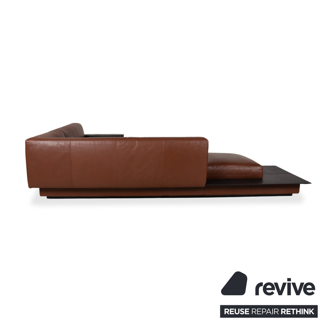 Walter Knoll Yuuto Leder Ecksofa Braun Kastanie Mokka Sofa Couch