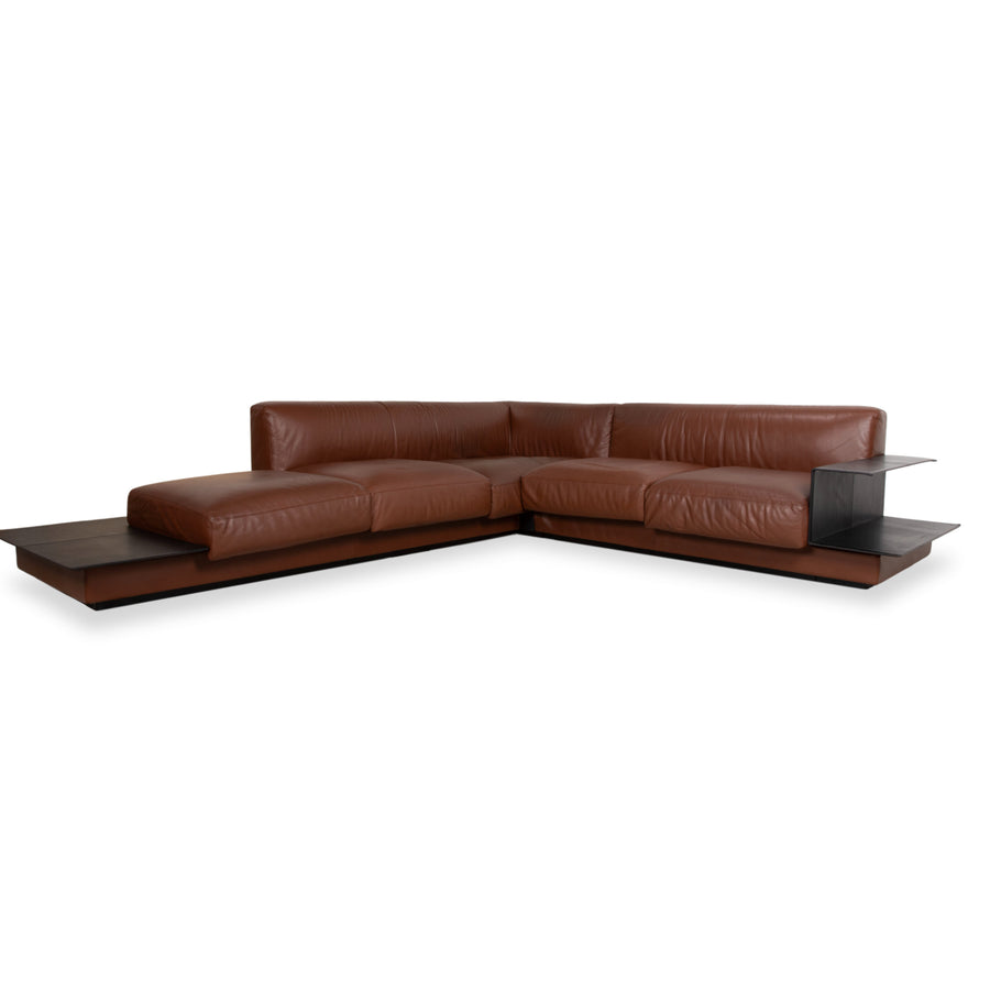 Walter Knoll Yuuto Leder Ecksofa Braun Kastanie Mokka Sofa Couch