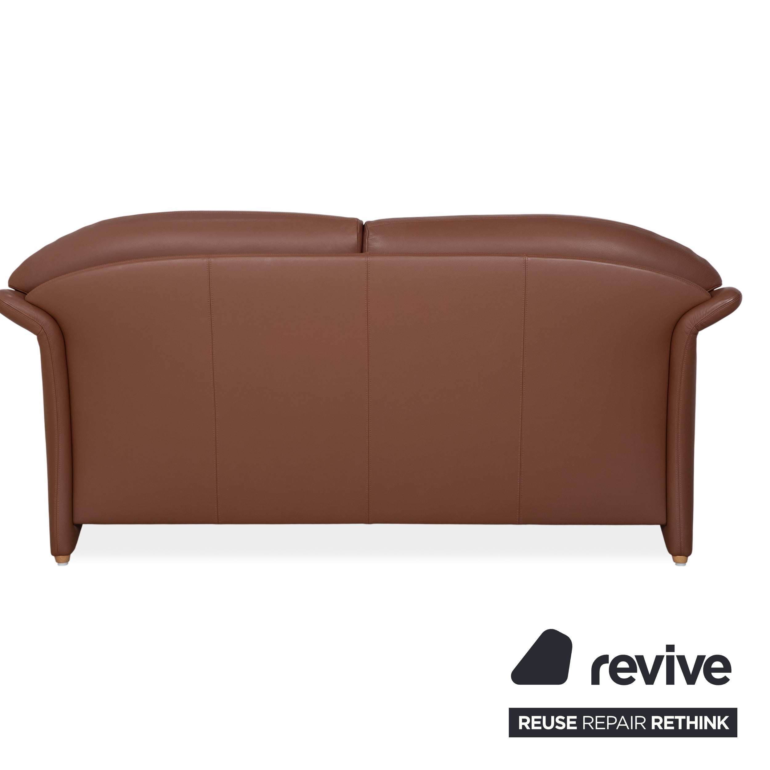 Walter Knoll Zweisitzer Leder Sofa Braun