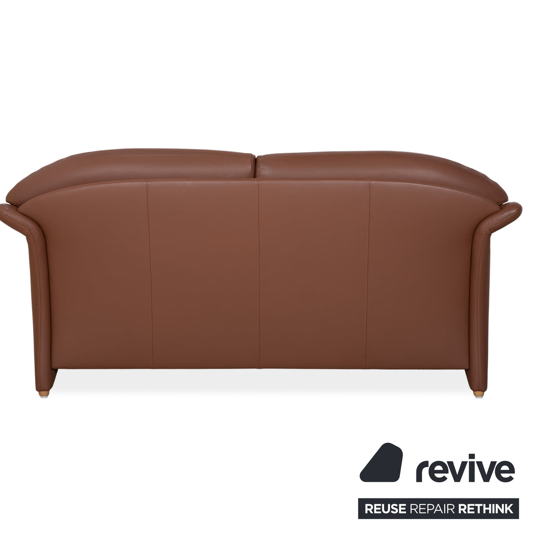 Walter Knoll Zweisitzer Leder Sofa Braun