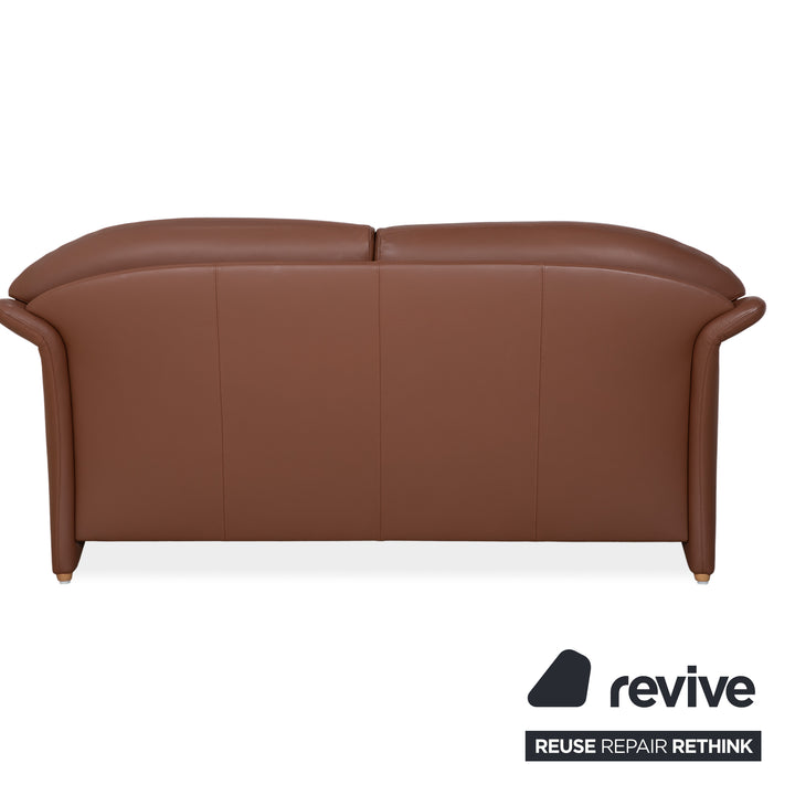 Walter Knoll Zweisitzer Leder Sofa Braun