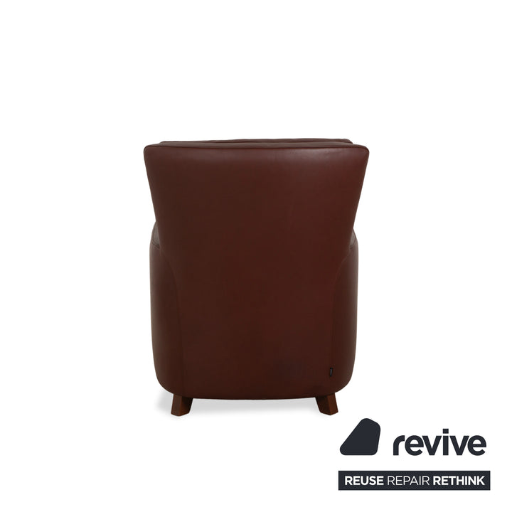 Werther Sierra Fauteuil en Cuir Marron Rouge