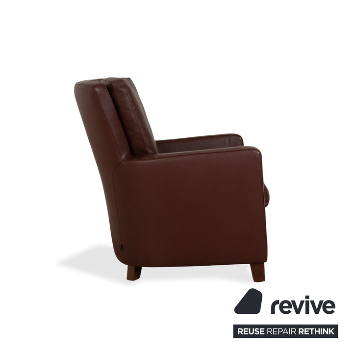 Werther Sierra Fauteuil en Cuir Marron Rouge
