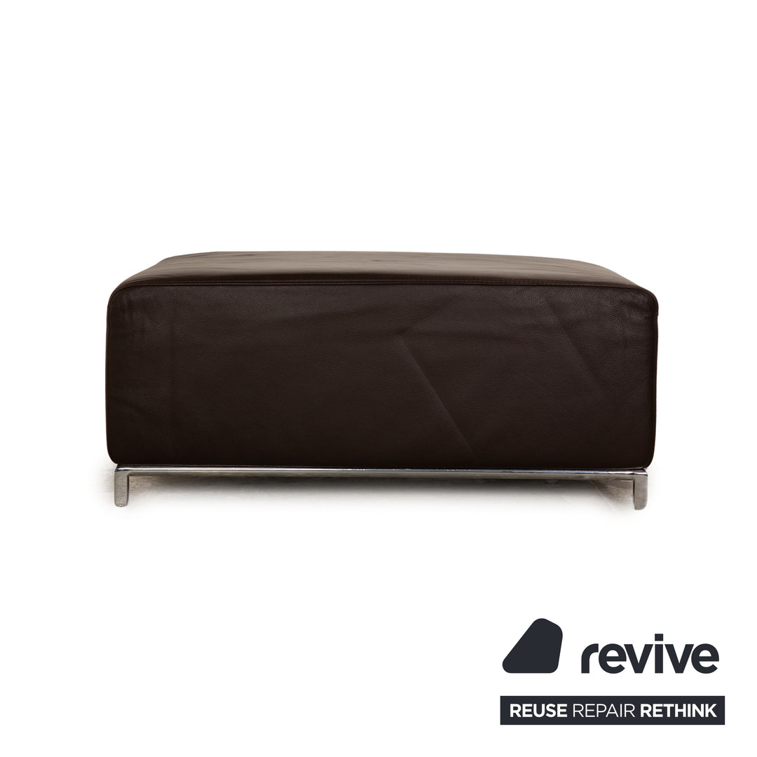 Who's Perfect Boston Leather Sofa Set Brown Corner Sofa Stool Recamiere Right Manual Function