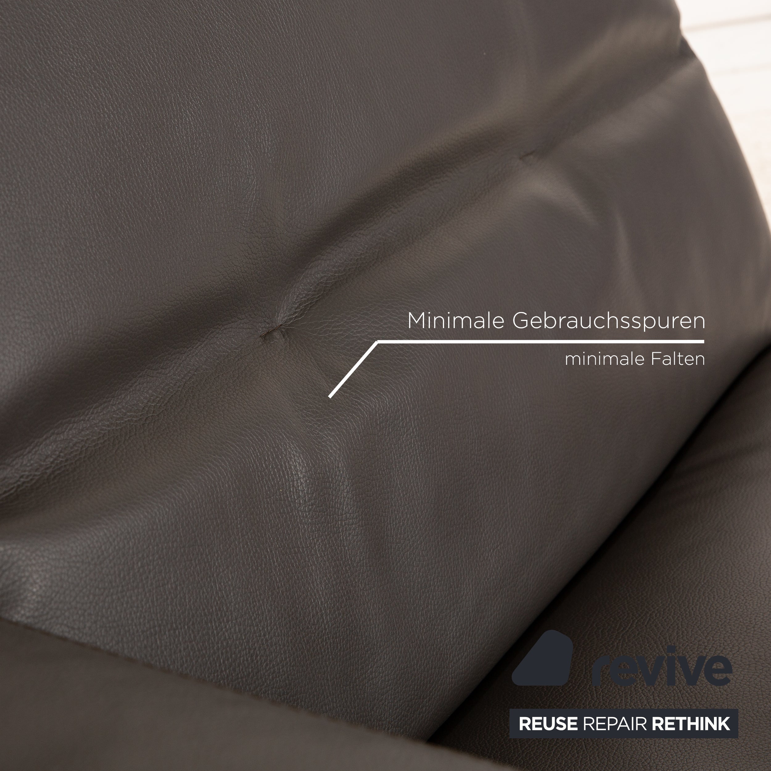 Who's Perfect Leather Daybed Grey Anthracite Daybed manual function
