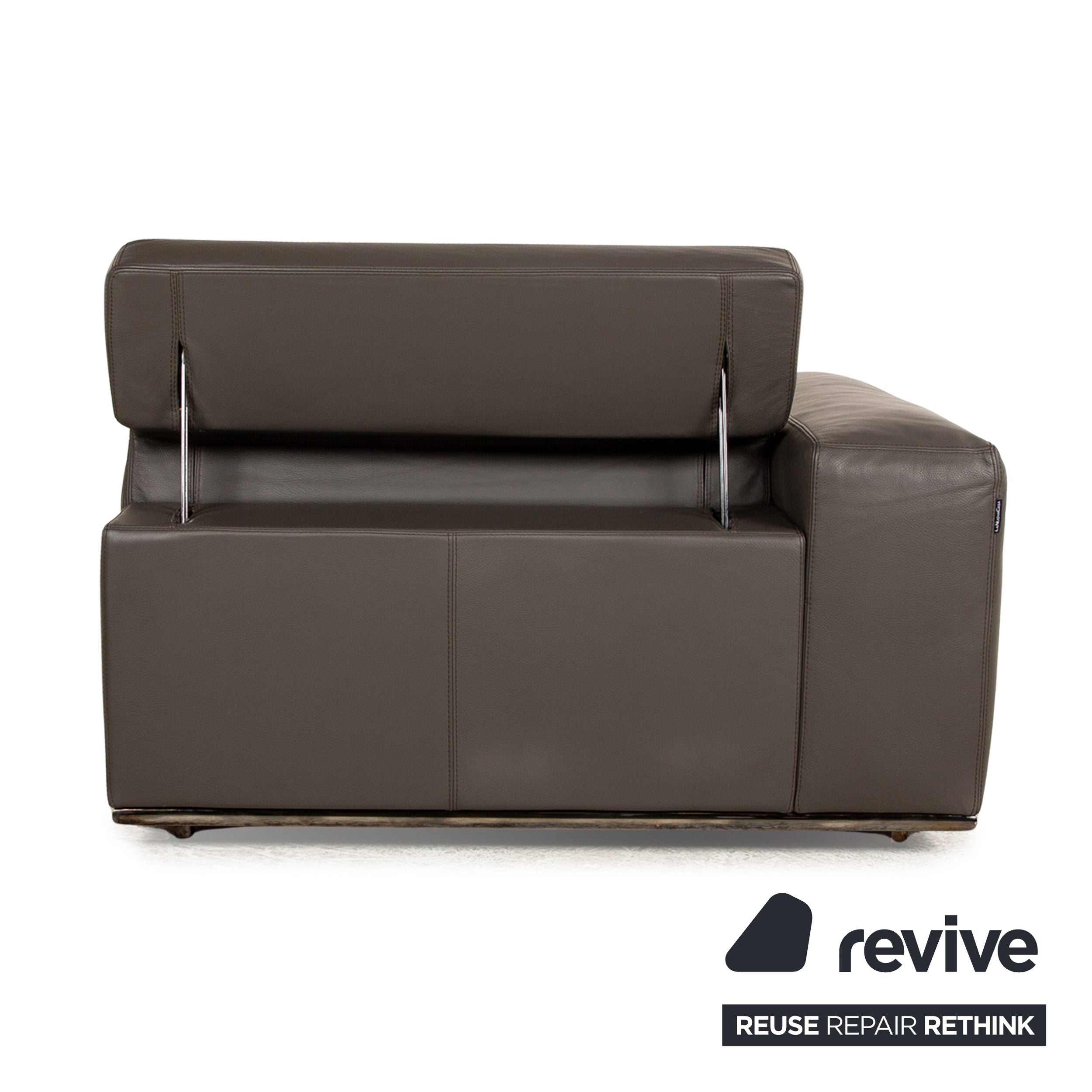 Who's Perfect Leather Daybed Grey Anthracite Daybed manual function