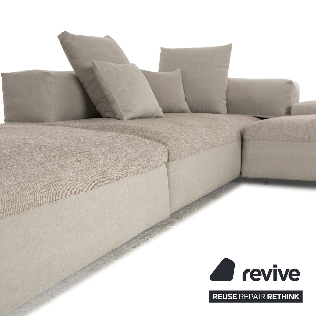 Désirée Who's Perfect Monopoli Stoff Ecksofa Grau Beige Sofa Couch