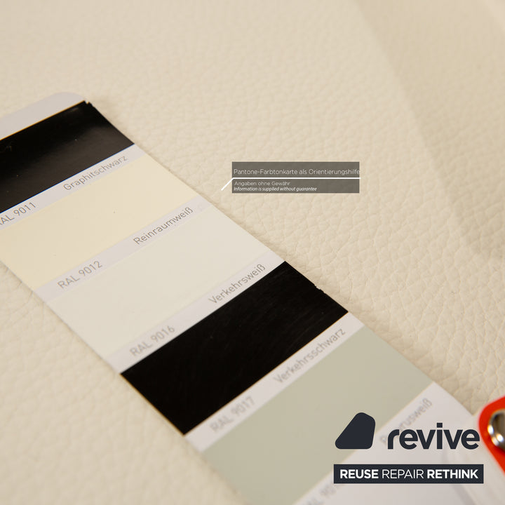 Who's Perfect Vulcano Leather Lounger Cream