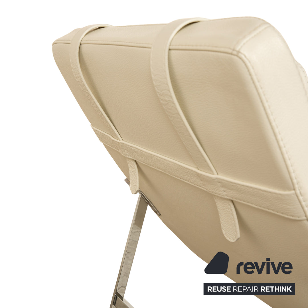 Who's Perfect Vulcano Leather Lounger Cream