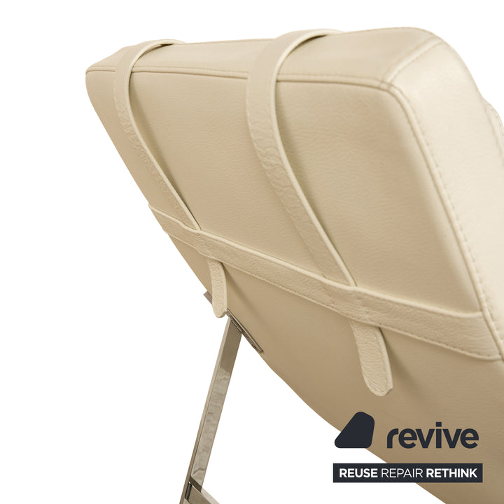 Who's Perfect Vulcano Leather Lounger Cream