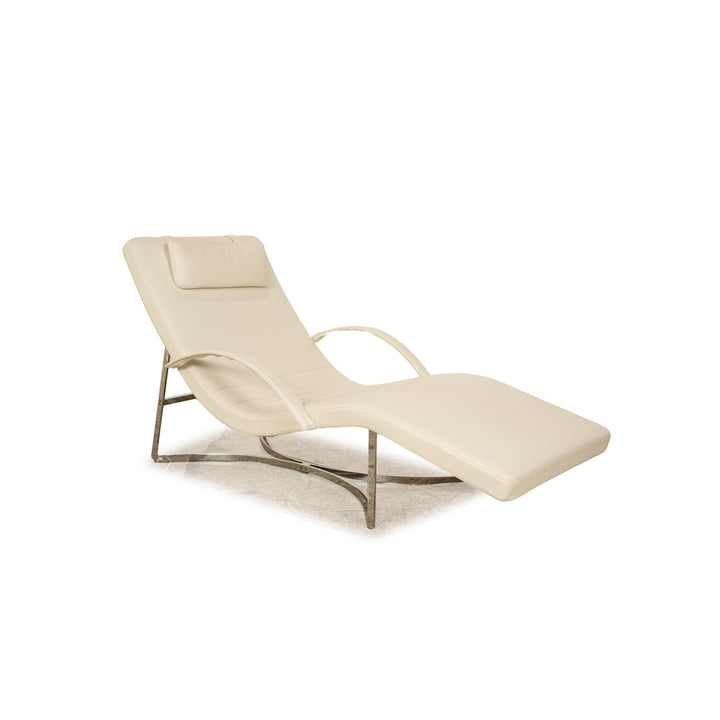 Who's Perfect Vulcano Leather Lounger Cream