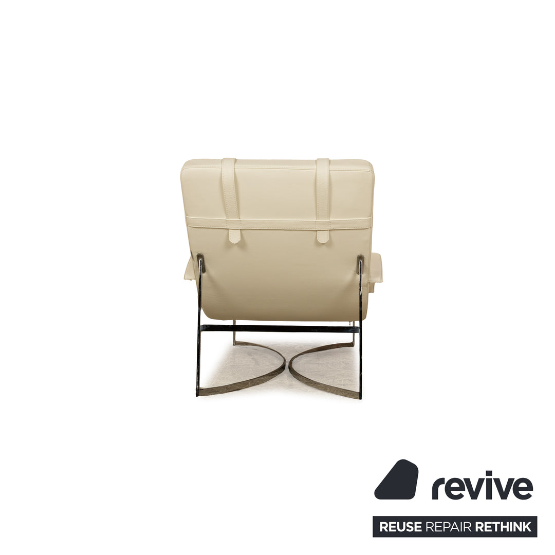 Who's Perfect Vulcano Leather Lounger Cream