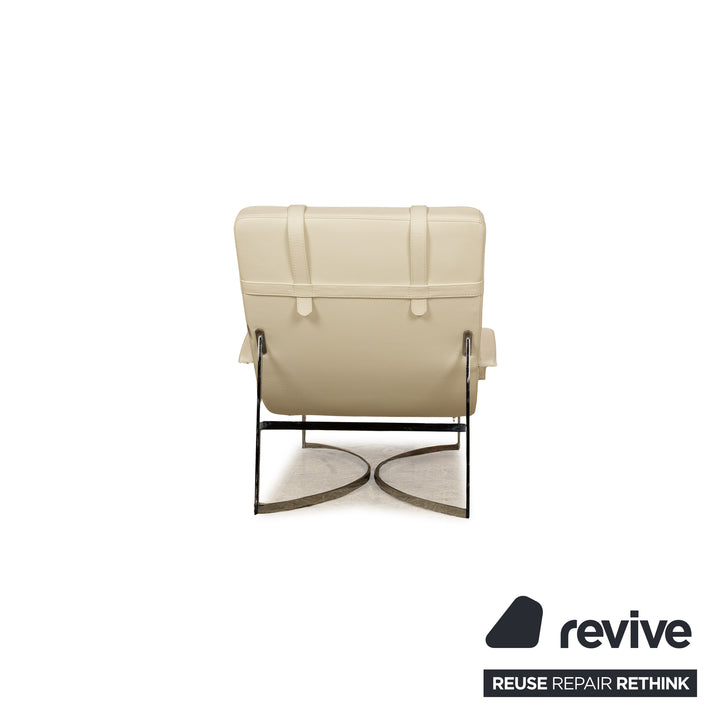 Who's Perfect Vulcano Leather Lounger Cream